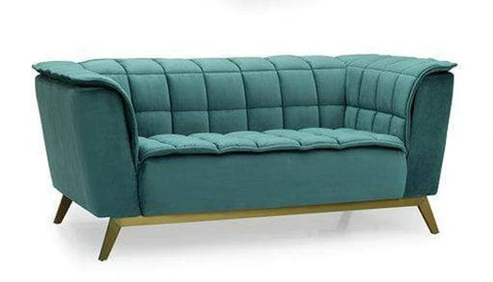 Allister Velvet Loveseat-Green
