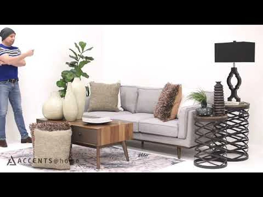 Tyrell Accent Chair - Blue/Grey