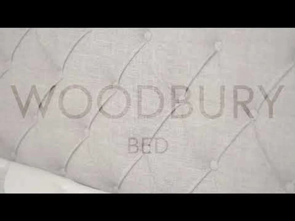 Woodbury Warm Stone Fabric 4 Drawer Storage Bed Queen size - Greater Vancouver Furniture