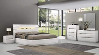 Zoe Glossy White bedroom Dresser