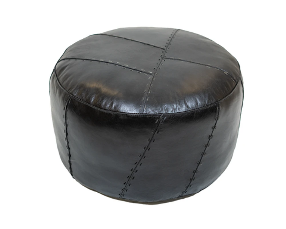 LEONIS LEATHER POUF