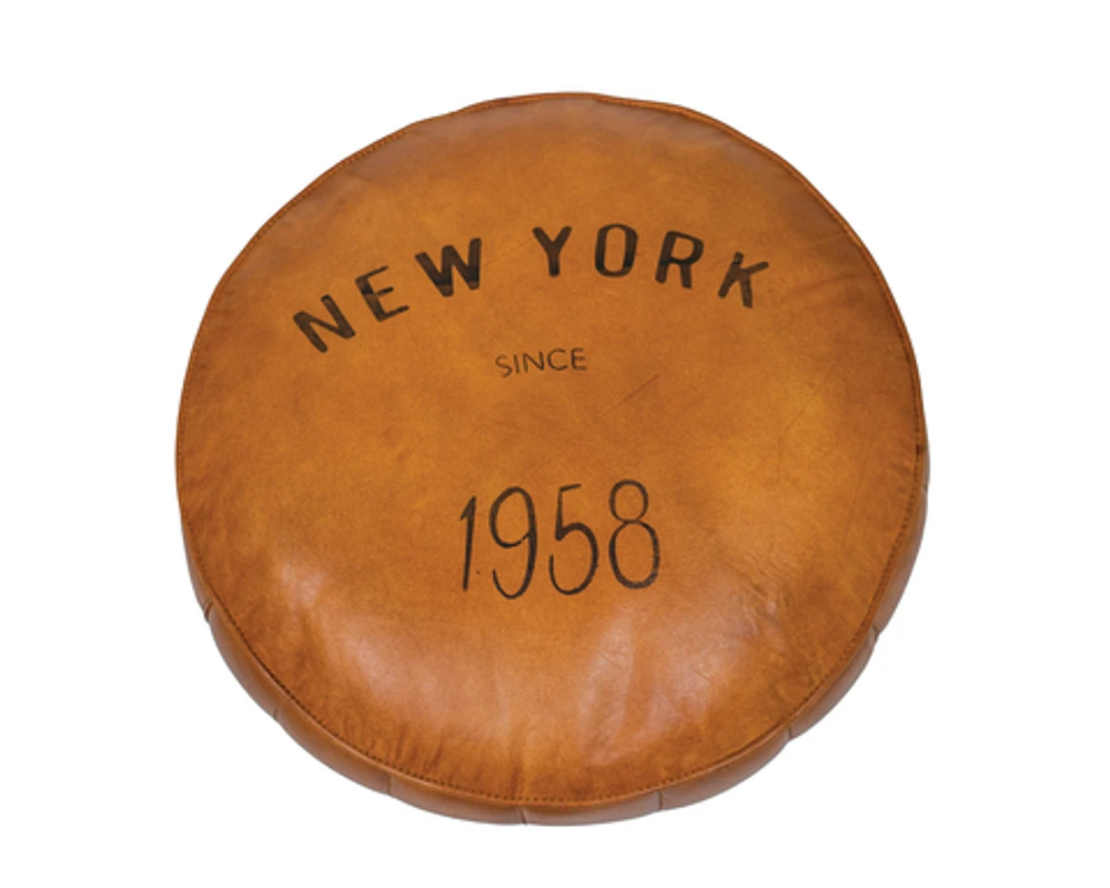 HAMAL LEATHER POUF