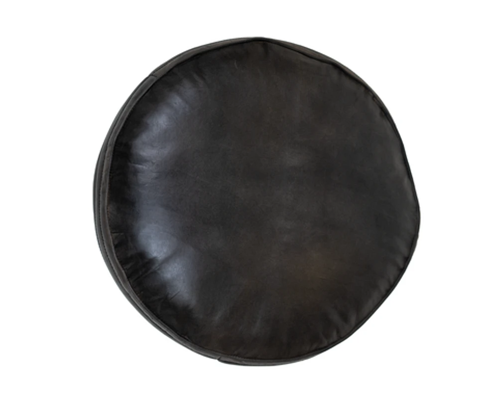 SABIK LEATHER POUF