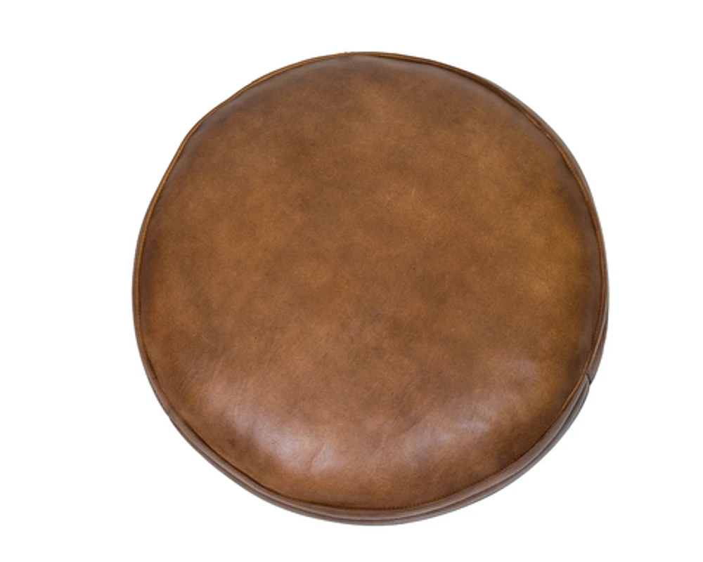 ZETA LEATHER POUF