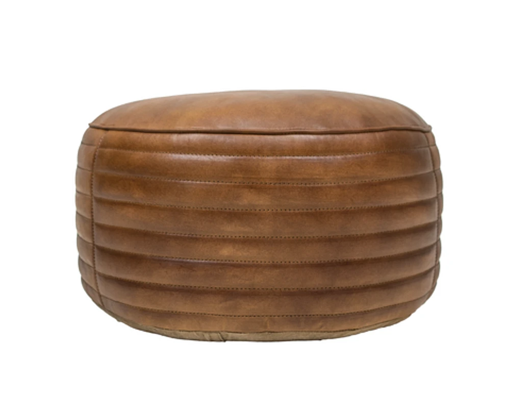 ZETA LEATHER POUF