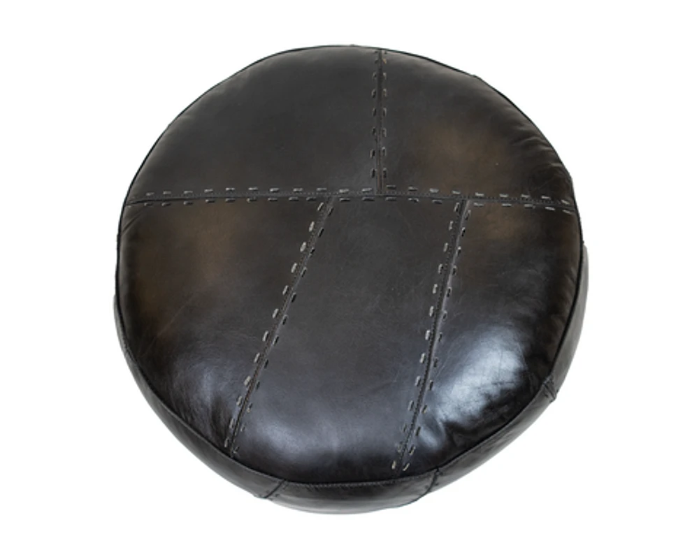 LEONIS LEATHER POUF