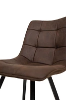 RHODES DINING CHAIR - NAVY BROWN