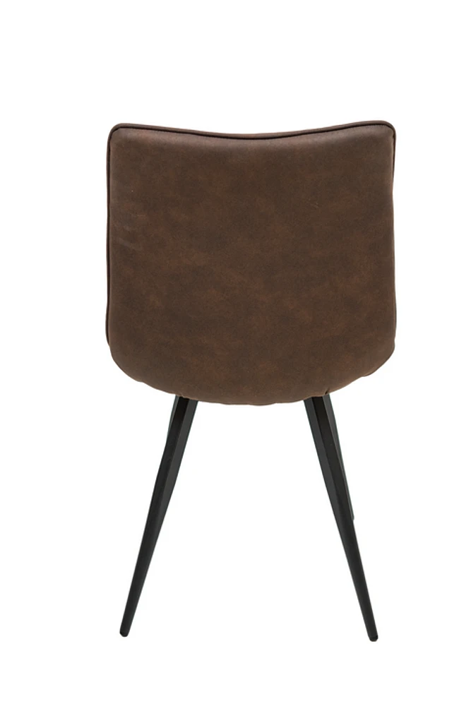 RHODES DINING CHAIR - NAVY BROWN