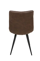 RHODES DINING CHAIR - NAVY BROWN