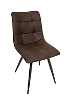 RHODES DINING CHAIR - NAVY BROWN