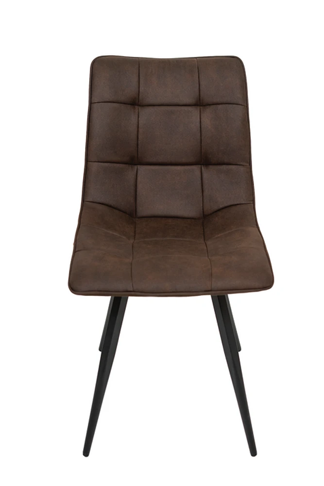 RHODES DINING CHAIR - NAVY BROWN