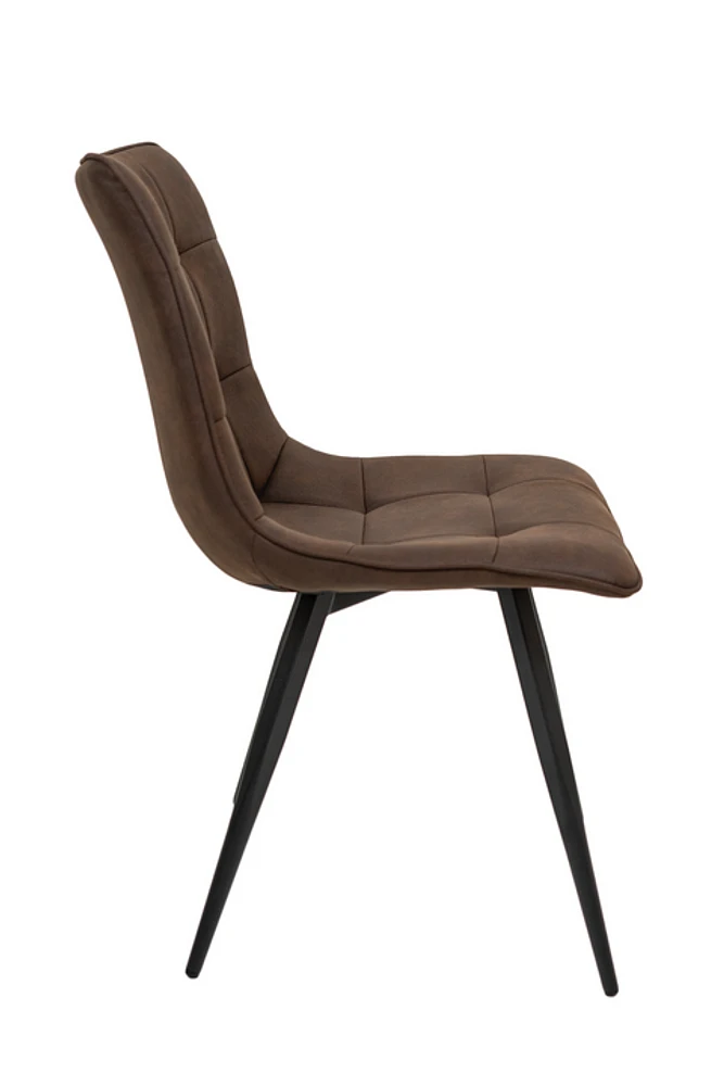 RHODES DINING CHAIR - NAVY BROWN