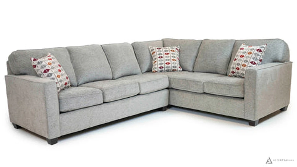 Rino Sectional - Rico Grey - Made In Canada