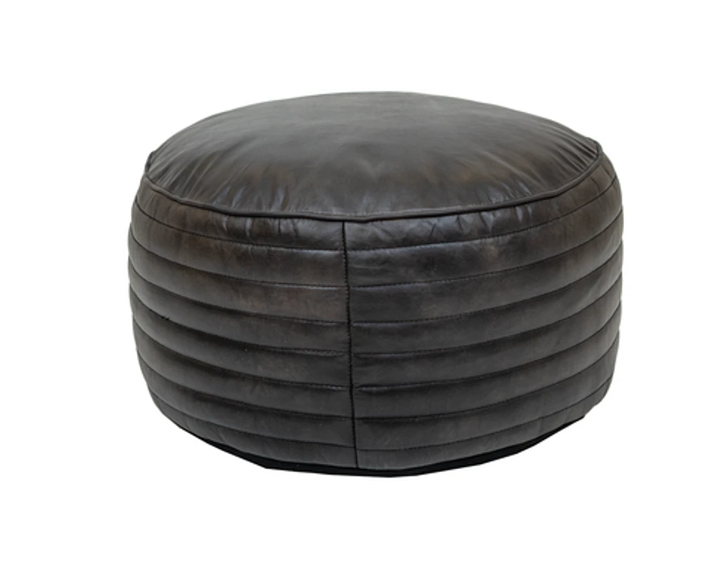 SABIK LEATHER POUF