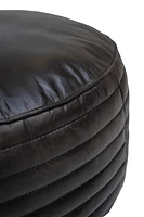 SABIK LEATHER POUF