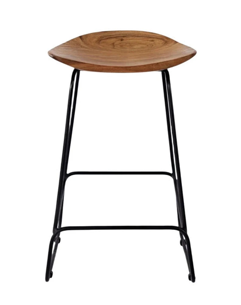 Nature's Edge Backless Stool - Natural - Greater Vancouver Furniture