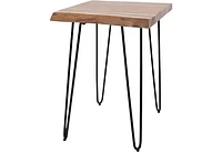 Nature's Edge Live Edge Chairside Table Natural