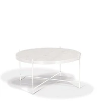 Colbert White Marble - coffee table