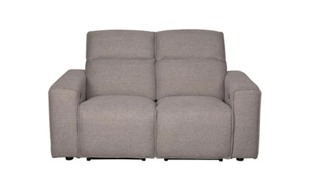 Regis Power Reclining Loveseat - Light Brown