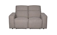 Regis Power Reclining Loveseat - Light Brown