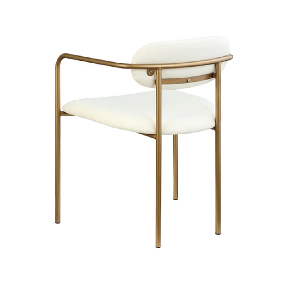 Archer Dining Chair - White/Gold