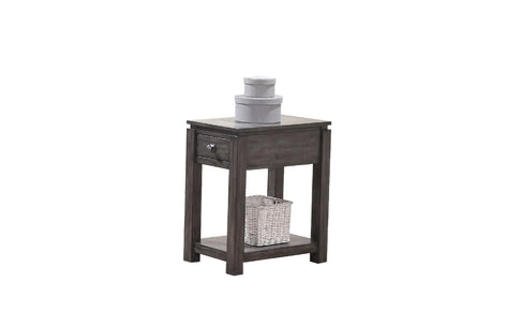 LANCASTER 14" END TABLE - T2-LC101E Grey