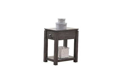 LANCASTER 14" END TABLE - T2-LC101E Grey