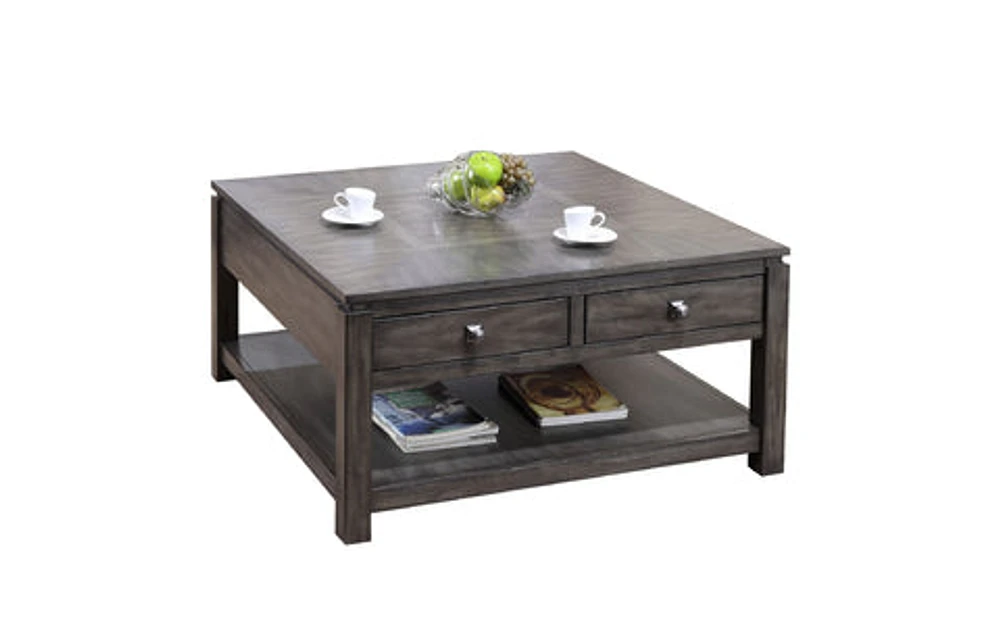 LANCASTER 40" SQUARE COFFEE TABLE - T2-LC140C