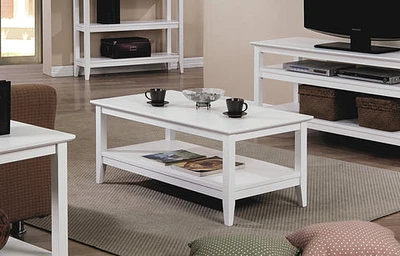 Quadra Coffee Table - T2-Q100C White