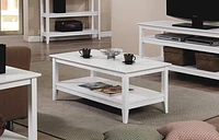 Quadra Coffee Table - T2-Q100C White