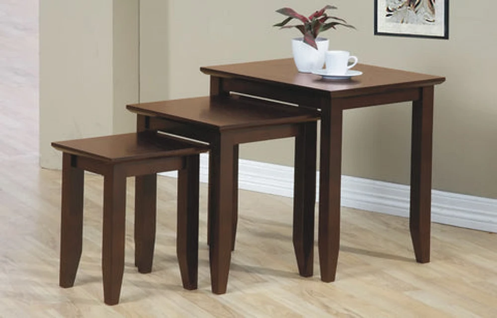 Quadra Nesting Tables Walnut - T2-Q100NT