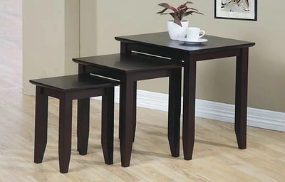 Quadra Nesting Tables Espresso - T2-Q100NT