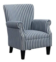 ACCENT CHAIR BLUE STRIPE - Greater Vancouver Furniture