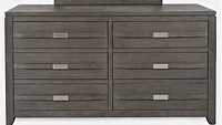 Altamonte 6-Drawer Dresser - Brushed Grey - Greater Vancouver Furniture