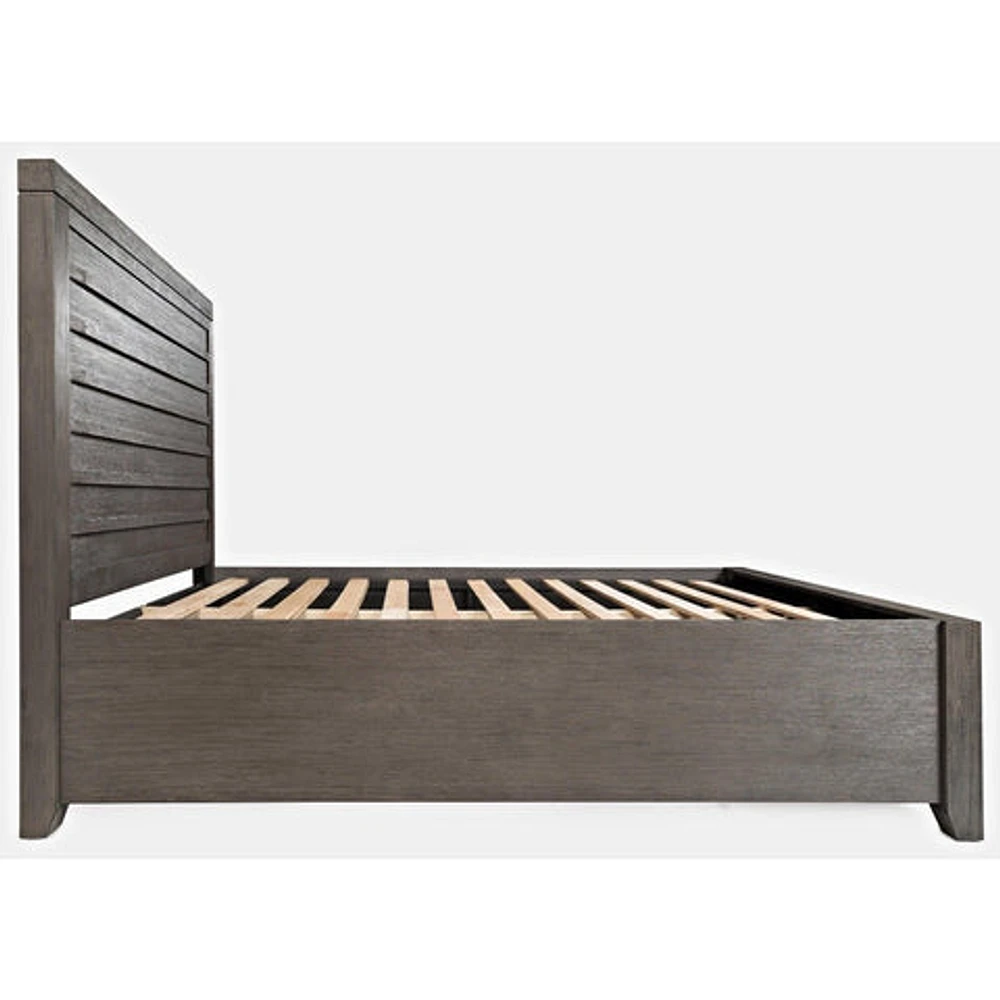 Altamonte Queen Panel Bed - Brushed Grey - Greater Vancouver Furniture