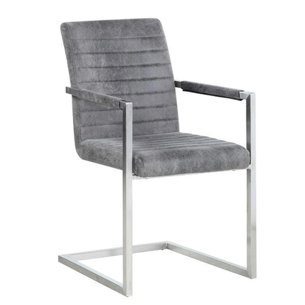 Bellville Upholstered Dining Chair Grey - Greater Vancouver Furniture