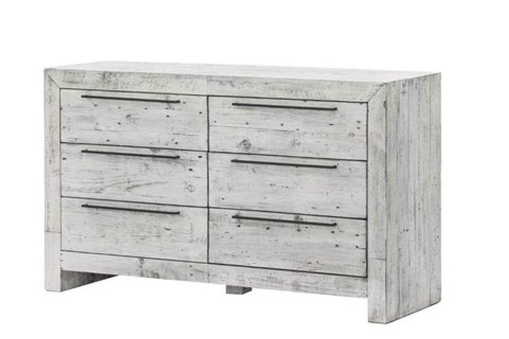 Chelsey White Nightstand - Rustic White - Greater Vancouver Furniture