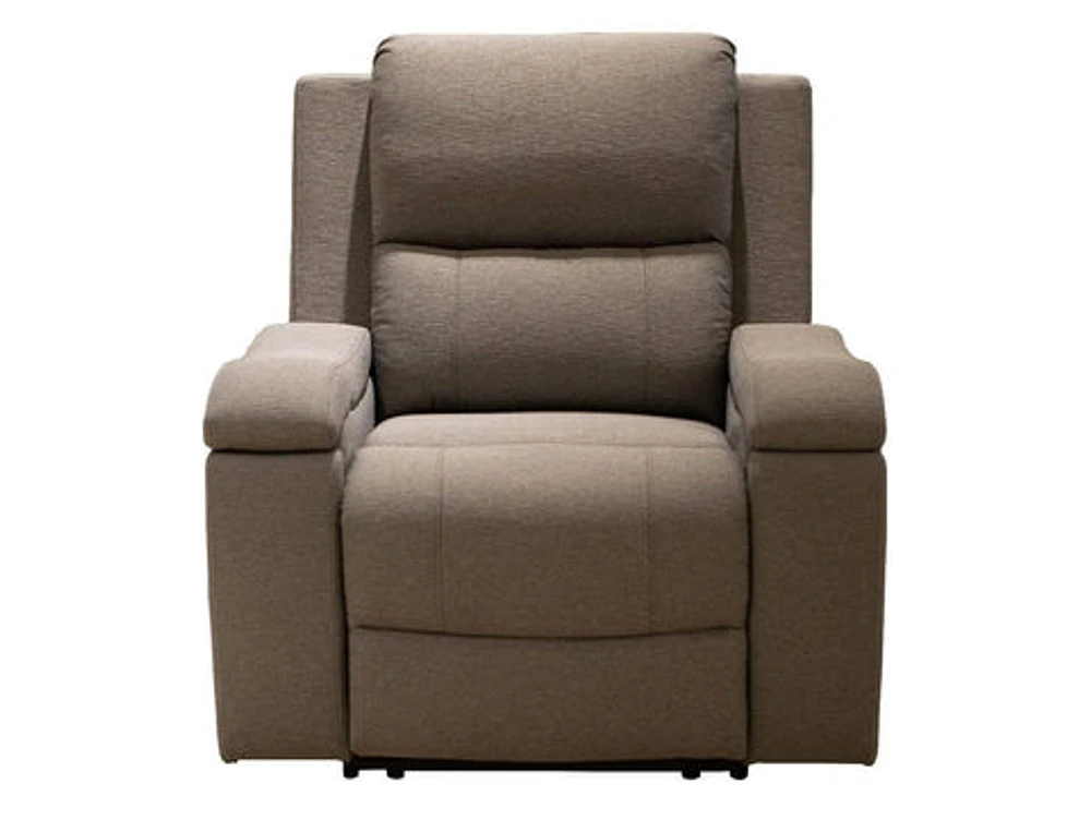 Clinton Power Recliner Chair - Silver Pepper - Greater Vancouver Furniture