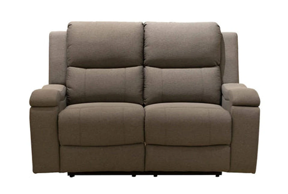 Clinton Power Recliner loveseat-Silver Pepper - Greater Vancouver Furniture