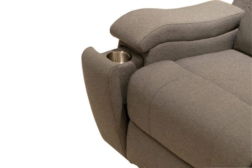 Clinton Power Recliner loveseat-Silver Pepper - Greater Vancouver Furniture