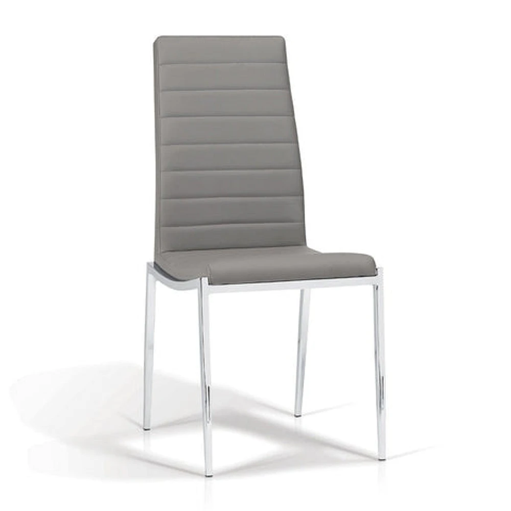 hazel - dining chair synthetic leather slate - Greater Vancouver Furniture