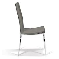 hazel - dining chair synthetic leather slate - Greater Vancouver Furniture