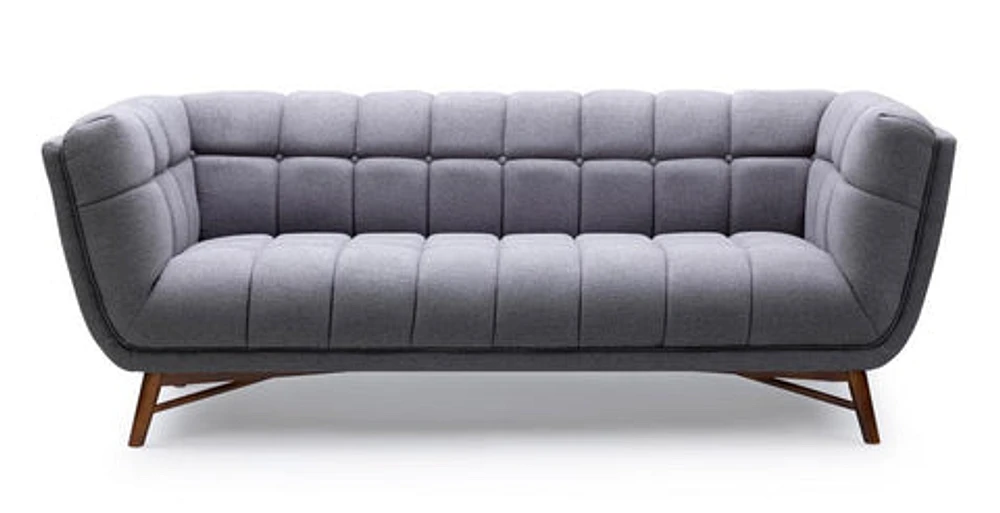 Kitsilano Sofa - Grey Velvet - Greater Vancouver Furniture