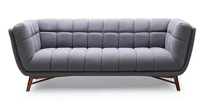 Kitsilano Sofa - Grey Velvet - Greater Vancouver Furniture