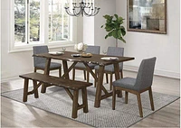 Lamar -Live Edge Dining Table Chairs - Greater Vancouver Furniture