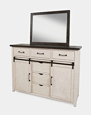 Madison County Door Dresser (without Mirror) - Vintage White