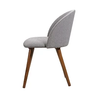 Malone Upholstered Dining Chair Grey - Greater Vancouver Furniture