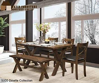 Mazin Live Edge Dining Table 5000 - Greater Vancouver Furniture