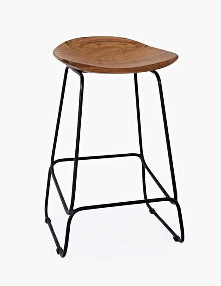 Nature's Edge Backless Stool - Natural - Greater Vancouver Furniture