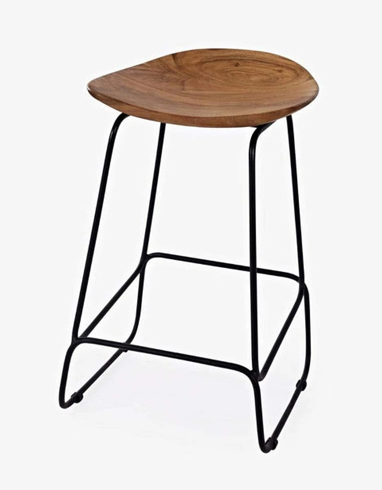 Nature's Edge Backless Stool - Natural - Greater Vancouver Furniture